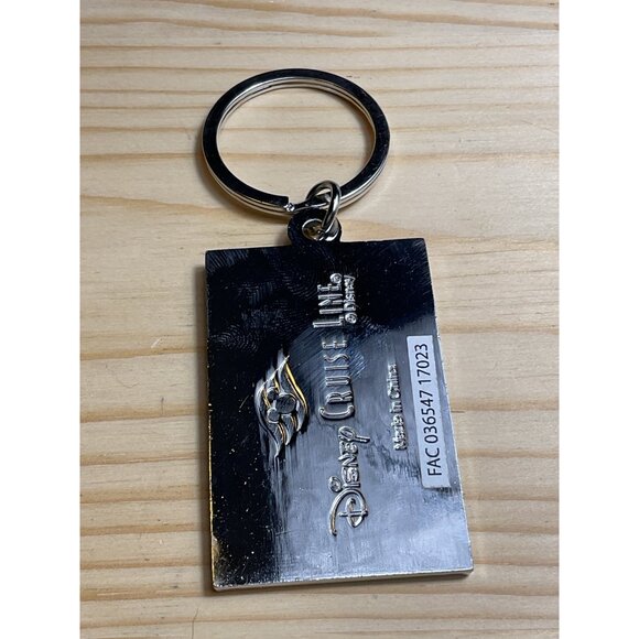 Disney Cruise Line Anchor Keychain With Chevron Pattern - Picture 4 of 5